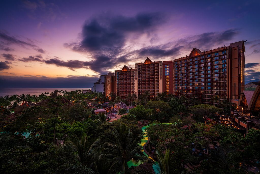 night at aulani, disney vacation club villas, ko olina, hawaii