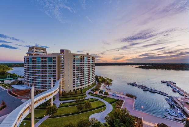 bay lake tower at disneys contemporary resort overlooking bay lake